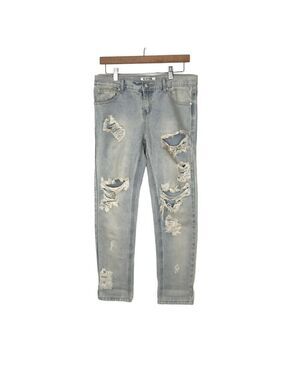 One X One Teaspoon Distressed Denim 5 Pocket Zip up Jeans Size 26